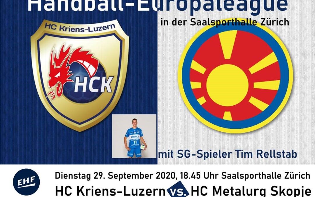 Europaleague Quali: HC Kriens-Luzern – HC Metalurg Skopje
