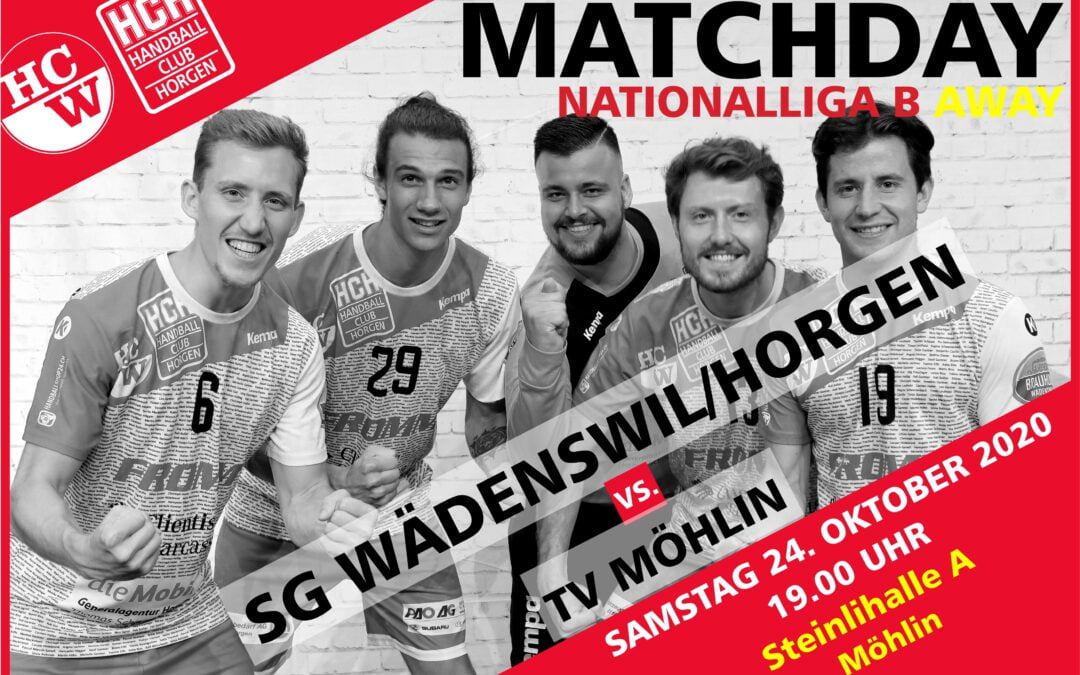 Vorschau: NLB: TV Möhlin : SG Wädenswil-Horgen, Samstag, 24.10.2020, 19.00 Uhr, Steinli A Möhlin