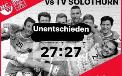 Spielbericht NLB: SG TV Solothurn – SG Wädenswil/Horgen