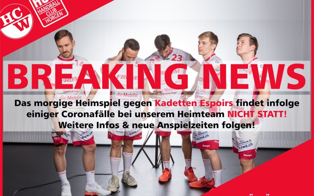 Spielverschiebung von Morgen Samstag 05.03.2022!