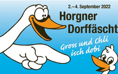 HELFER GESUCHT: Dorffest 02. – 04. September 2022: Piazza Zelt in Händen von Handball – und Schwimmclub Horgen