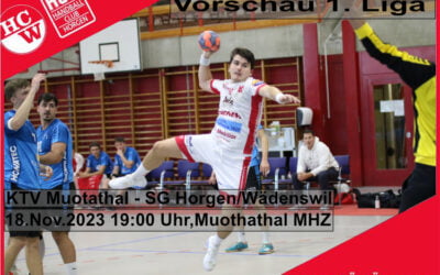 Vorschau 1. Liga: KTV Muotathal – SG Horgen/Wädenswil