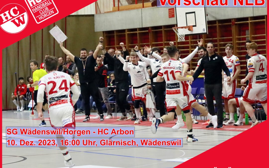 Vorschau NLB: SG Horgen/Wädenswil – HC Arbon