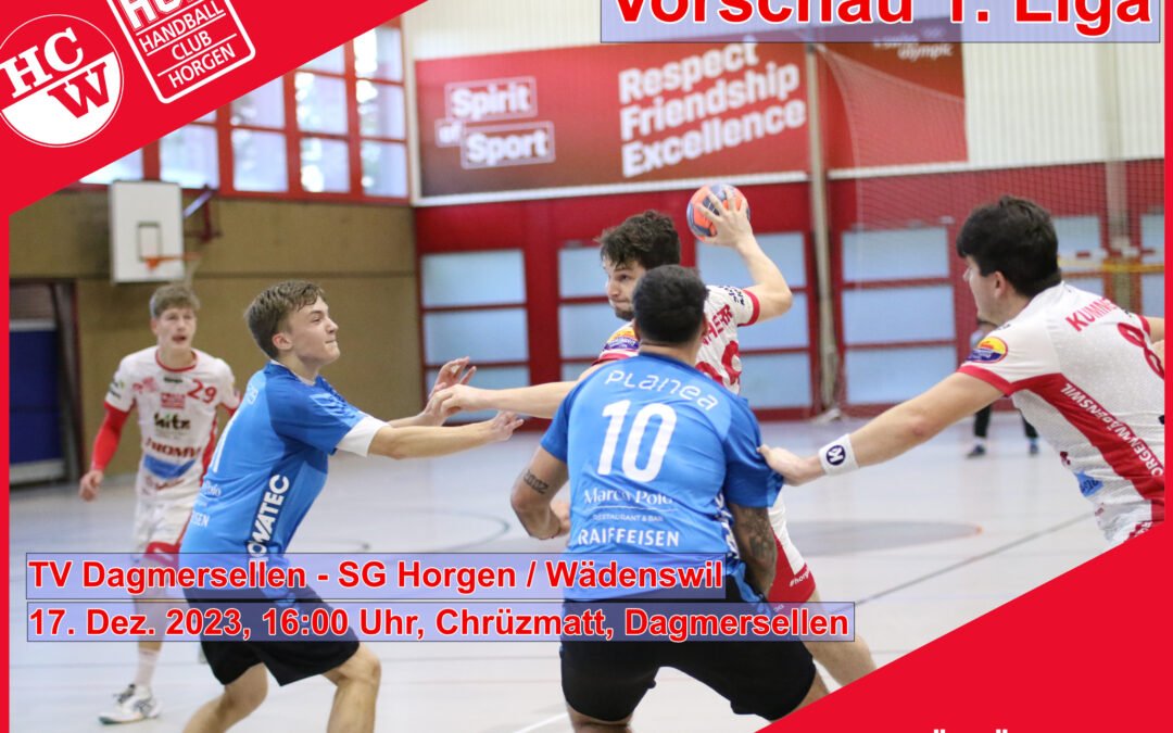 Vorschau 1.Liga: TV Dagmersellen – SG Horgen/Wädenswil