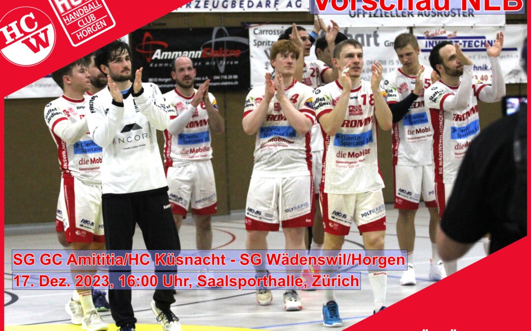 Vorschau NLB: SG GC Amititia/HC Küsnacht – SG Wädenswil/Horgen