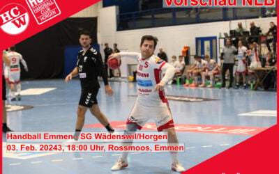Vorschau NLB: Handball Emmen – SG Wädenswil/Horgen