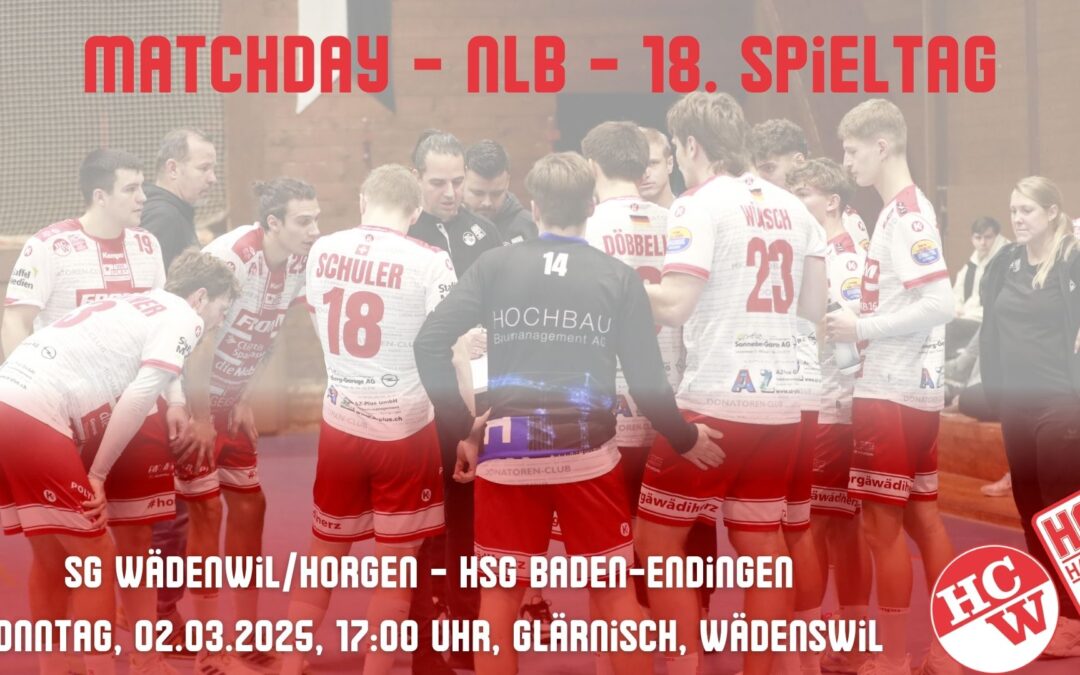 Vorschau NLB: SG Wädenswil/Horgen – HSG Baden-Endingen