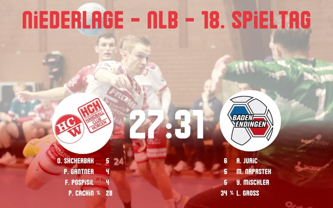 Spielbericht NLB: SG Wädenswil/Horgen – HSG Baden-Endingen