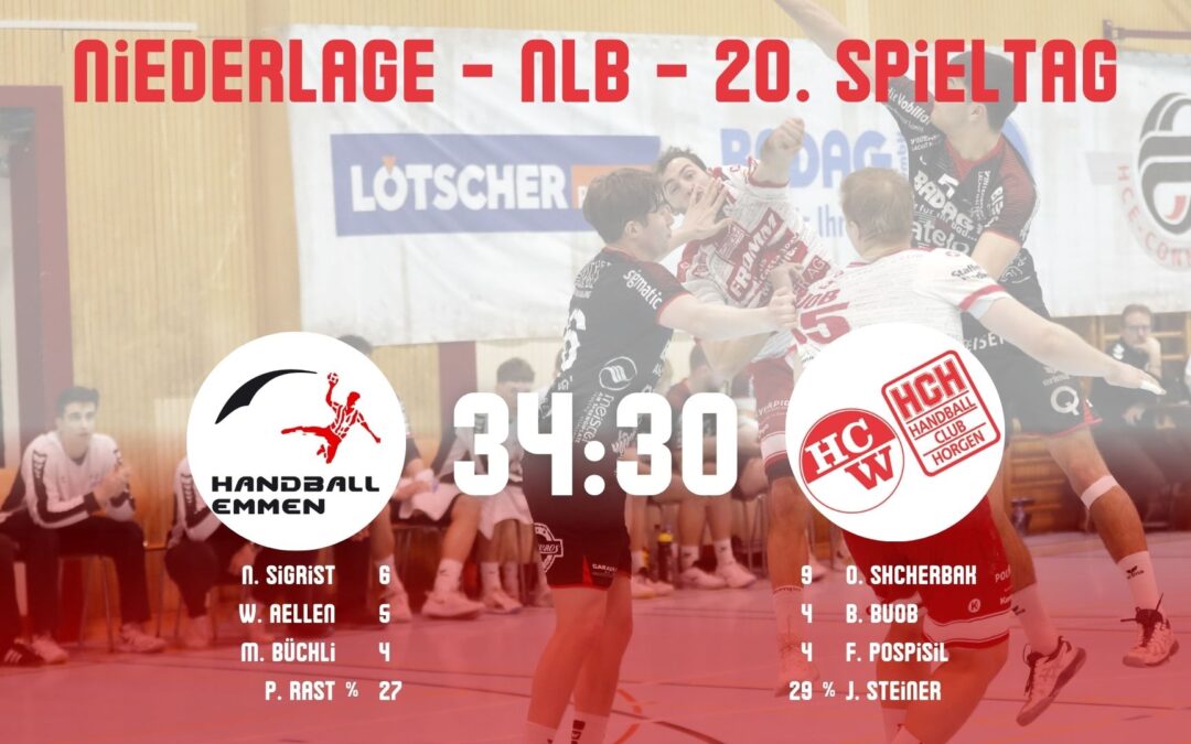Spielbericht NLB: Handball Emmen – SG Wädenswil/Horgen