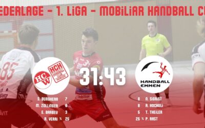 Spielbericht 1. Liga, Mobiliar Handball Cup: SG Horgen/Wädenswil (M1) – Handball Emmen (NLB)