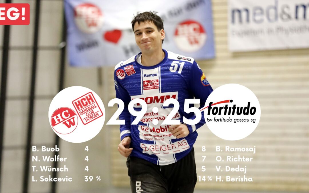 Spielbericht NLB: SG Wädenswil/Horgen – TSV Fortitudo Gossau