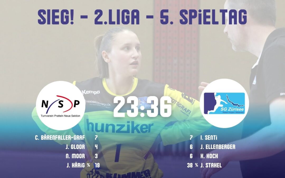 Spielbericht, Frauen 2. Liga: TV Pratteln NS – SG Zürisee