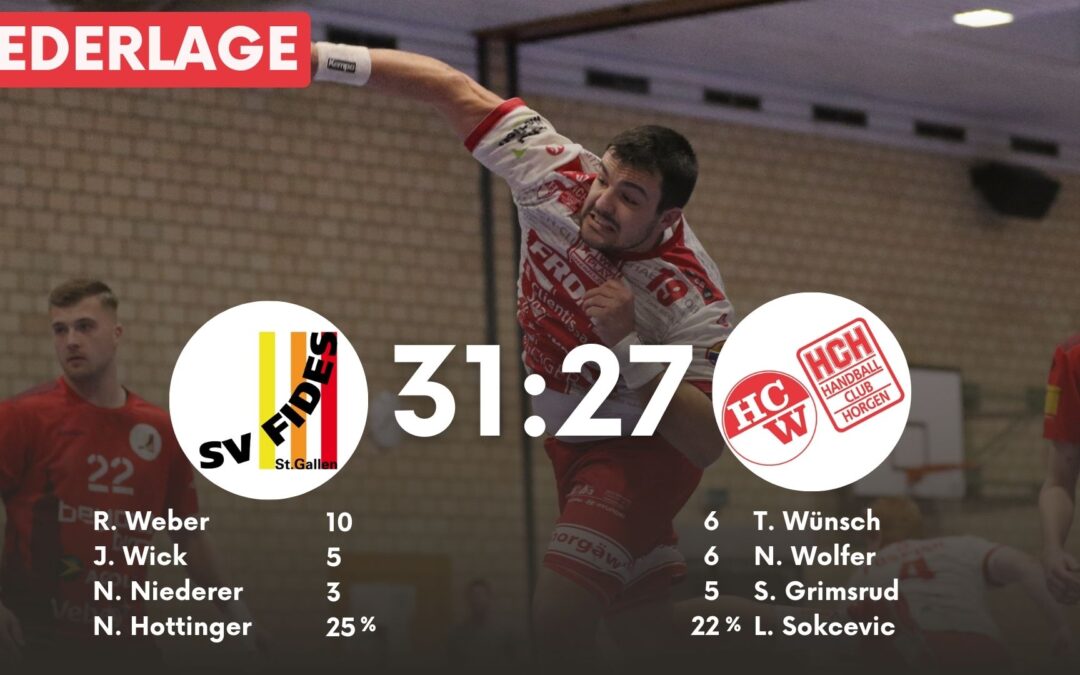 Spielbericht NLB: SG Fides St. Gallen – SG Wädenswil/Horgen