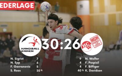 Spielbericht NLB: Handball Emmen – SG Wädenswil/Horgen