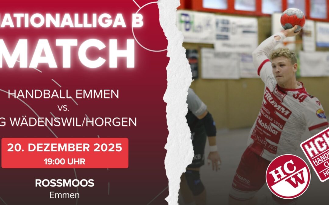 Vorschau NLB: Handball Emmen – SG Wädenswil/Horgen