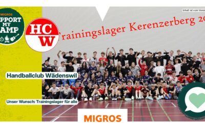 Migros «Support my Camp»: HCW Trainingslager für Alle