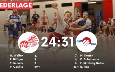 Spielbericht NLB: SG Wädenswil/Horgen – BSV Stans