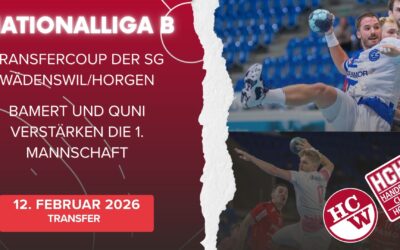 Transfercoup der SG Wädenswil/Horgen: Bamert und Quni verstärken die 1. Mannschaft