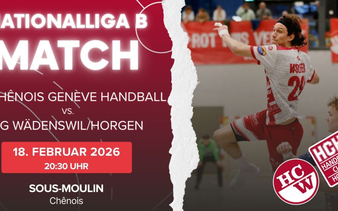 Vorschau NLB: CS Chênois Genève Handball – SG Wädenswil/Horgen