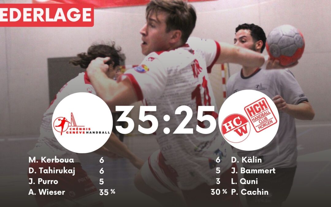 Spielbericht NLB: CS Chênois Genève Handball – SG WädenswilHorgen