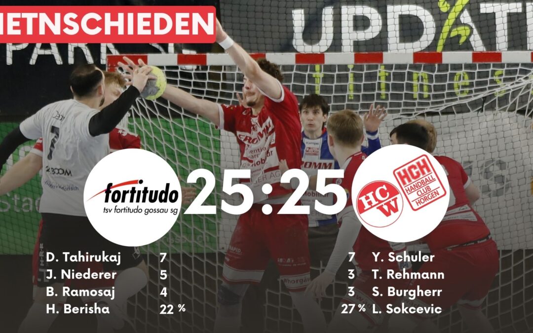 Spielbericht NLB: TSV Fortitudo Gossau – SG Wädenswil/Horgen