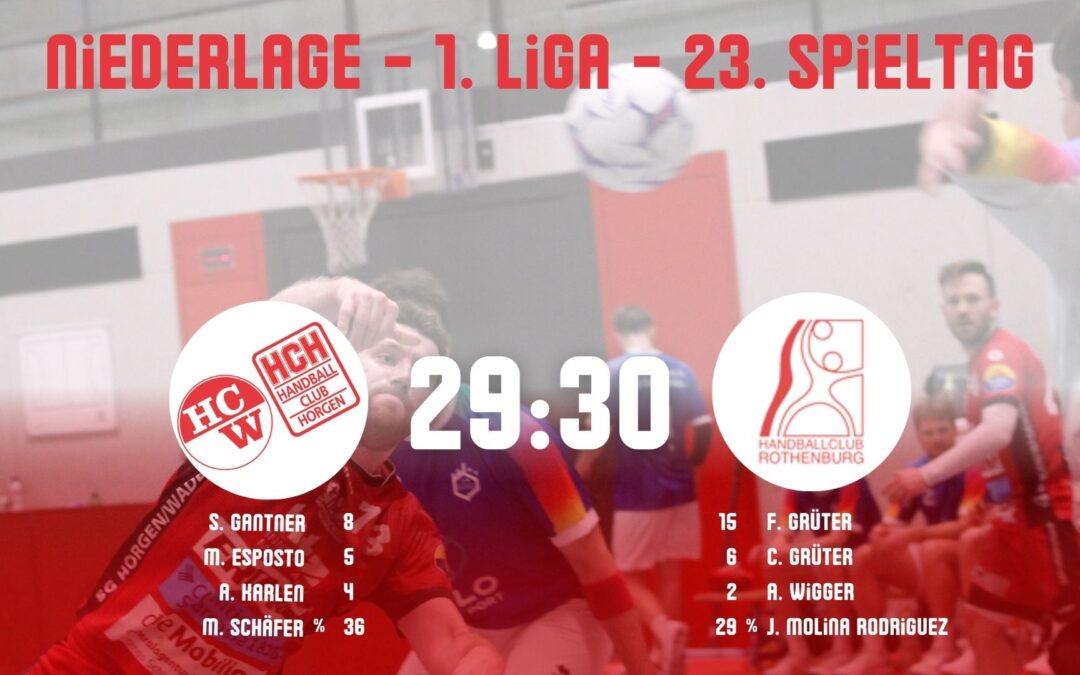 Spielbericht 1. Liga: SG Horgen/Wädenswil – SG Handball Seetal