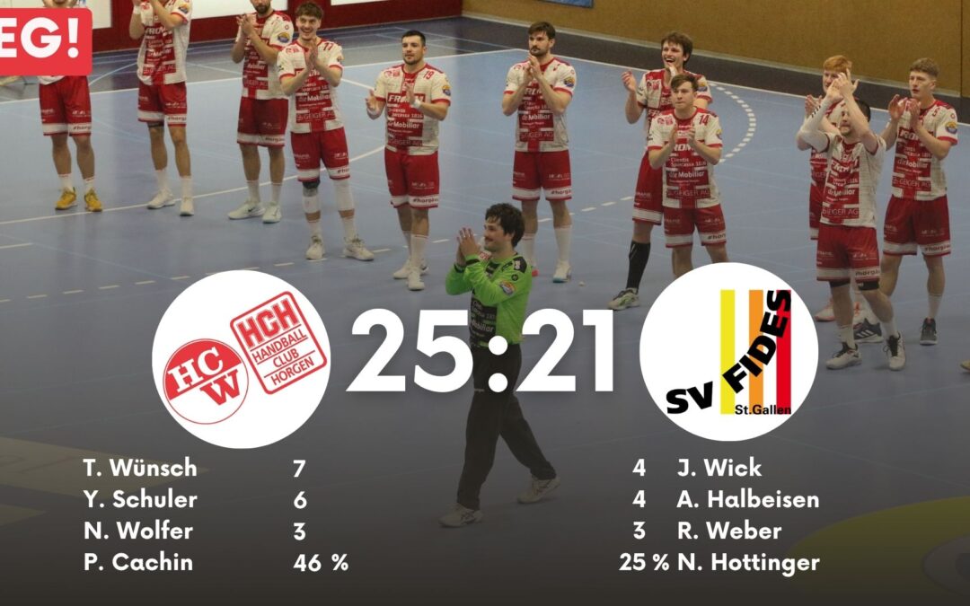 Spielbericht NLB: SG Wädenswil/Horgen – SG Fides St. Gallen