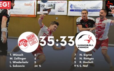 Spielbericht NLB: SG Wädenswil/Horgen – Handball Emmen